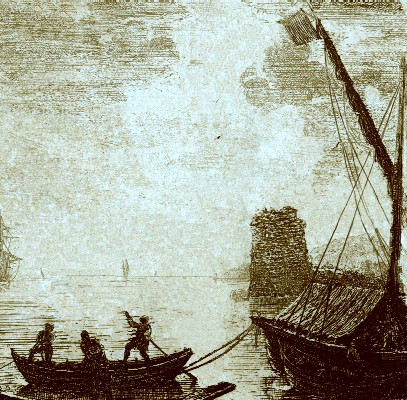 People in a Boat Heading for Land
